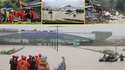 В Южной Корее в результате природных катастроф погибли 32 человека