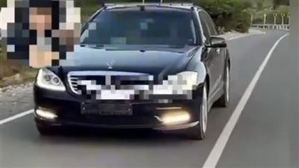 Водителя с красно-синими "мигалками" оштрафовали в Туркестанской области