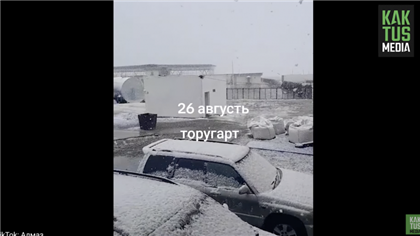В Кыргызстане выпал снег