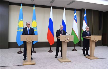 Президент принял участие в церемонии открытия транзита российского газа в Узбекистан через территорию Казахстана