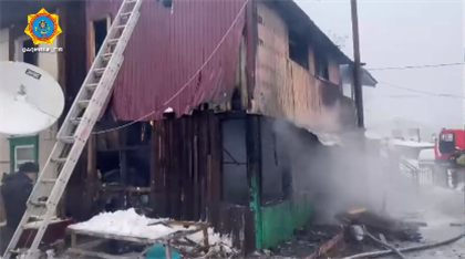 При пожаре в Щучинске погибли два человека