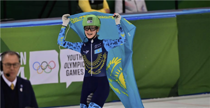  Шорт-трекистка Казахстана Полина Омельчук завоевала бронзу юношеской Олимпиады Канвон-2024