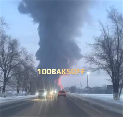 Близ Алматы на складе полиэтиленовых изделий произошел крупный пожар