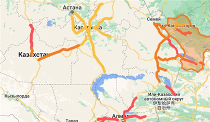 Какие дороги перекрыты в Казахстане 18 февраля
