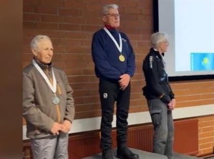 85-летний павлодарец выиграл серебряную медаль чемпионата мира по лыжным гонкам