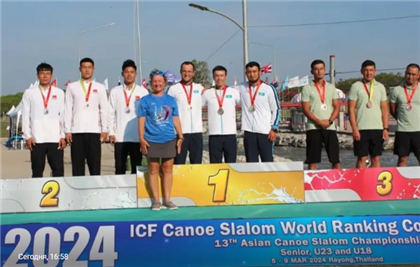  Казахстан выиграл семь медалей чемпионата Азии по гребле на байдарках и каноэ 