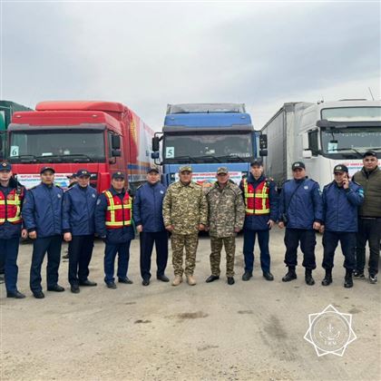 Из Кыргызстана доставили гуманитарный груз в Актюбинскую область и Костанай