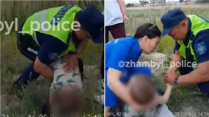 В Таразе полицейский спас захлебнувшегося ребёнка при помощи массажа сердца