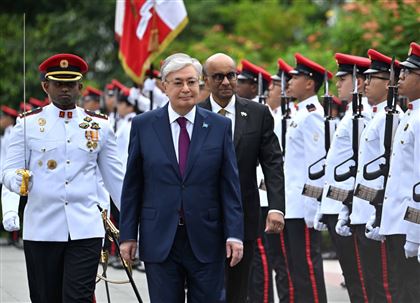 Глава государства прибыл во дворец президента Сингапура Istana